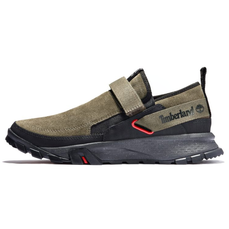 Timberland Mills Falls Slip On Leather Shoes 'Olive Green Suede'