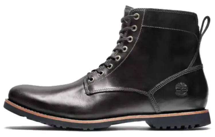 Timberland Kendrick Top Grain Cow Leather Short Combat Boots Men's Umber