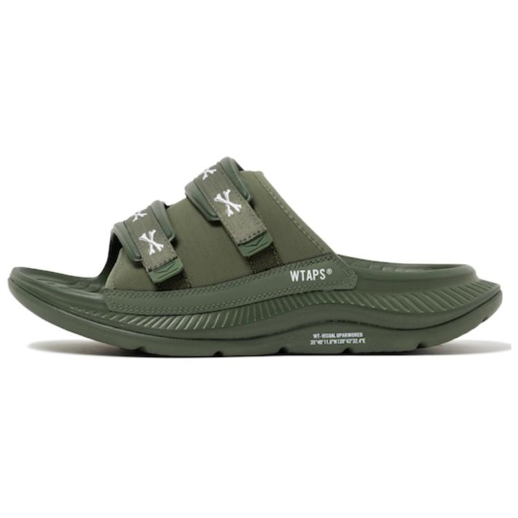 Шлепанцы HOKA HOKA ONE ONE × WTAPS ORA Luxe (зеленые)