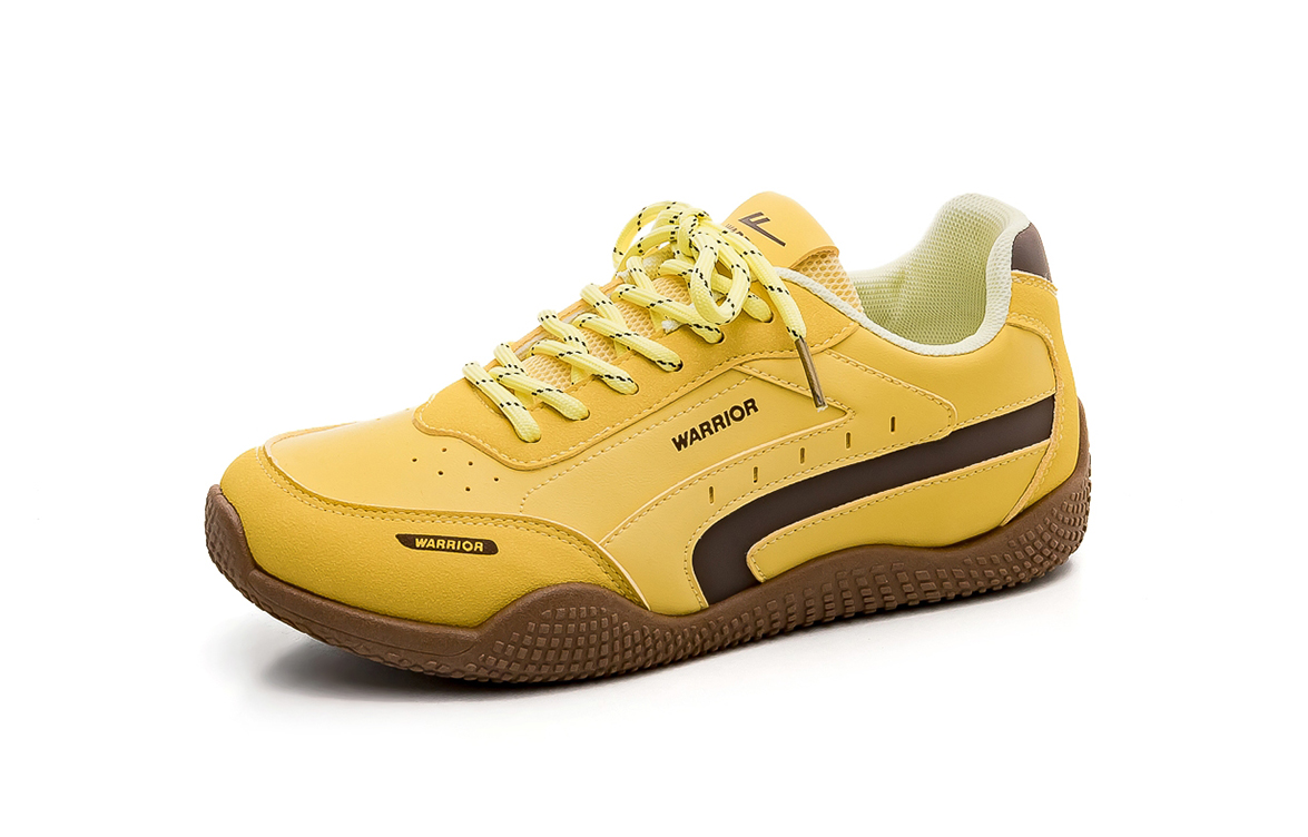 Warrior Abrasion Resistant Slip Resistant Abrasion Resistant Slip Resistant Low top Casual Shoes Women's Yellow Brown