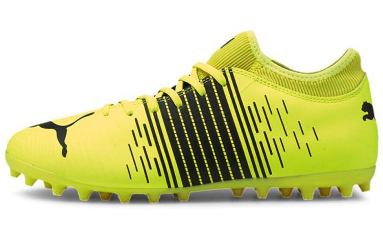 PUMA Puma FUTURE Z 4.1 4.1 Round Toe Lace MG (Glue Short Nails) Shock Absorbing and Wear Resistant Football Shoes Men's Fluorescent Yellow