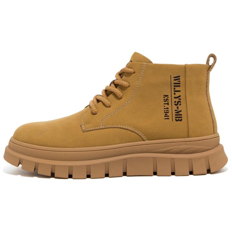 Мужские ботинки Jeep Martin Boots (желто-коричневые)