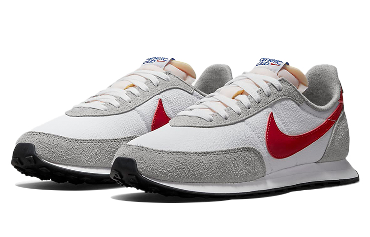 Мужские кроссовки Nike Waffle Trainer 2 (серо-красные) — Серый / красный — фото 3