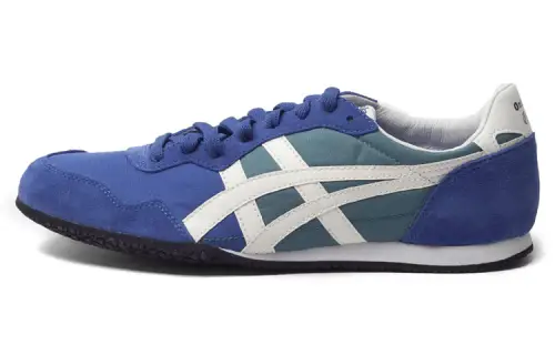 Onitsuka Tiger Serrano Cushioning Slip Resistant Abrasion Resistant Low top Casual Shoes Unisex Moroccan Blue