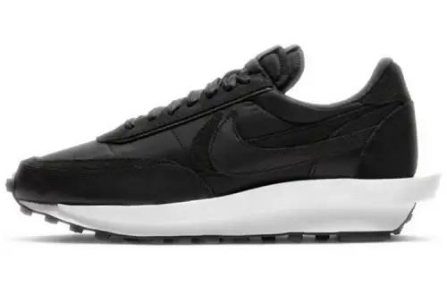 Sacai x Nike LDWaffle waffle shoes deconstructed sports classic low-top lifestyle shoes men and women same style pure black