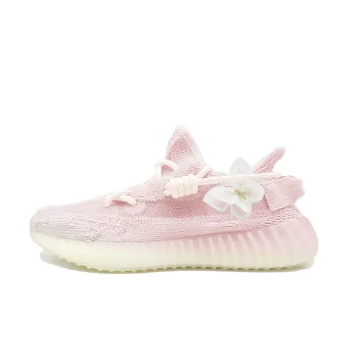 Adidas Originals Yeezy Boost 350 V2 Ice Cream, Butterfly Abrasion Resistant Breathable Low top Casual Shoes Unisex Pink