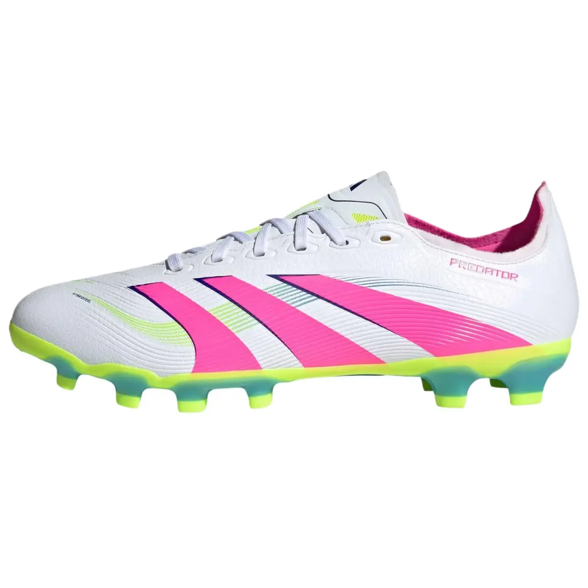Adidas PREDATOR LEAGUE Slip Resistant Abrasion Resistant Soccer Shoes Men's White Pink