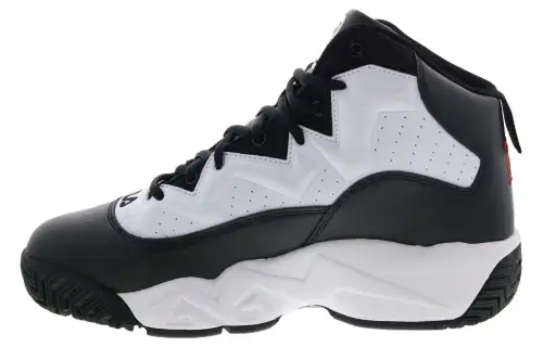 FILA Mashburn Abrasion Resistant Breathable High top Casual Shoes Men's Black White