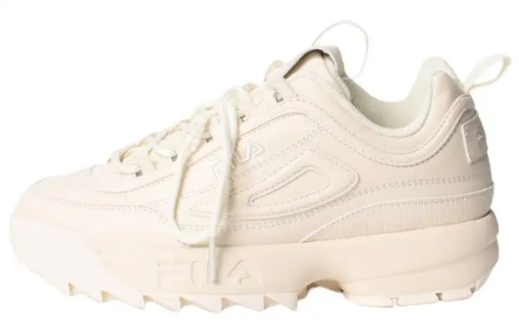 FILA II Comfortable Abrasion Resistant Low top Sports Casual Shoes Unisex Beige