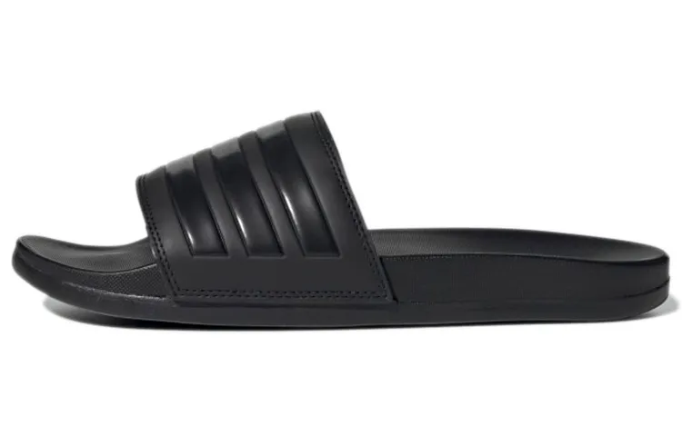 Adidas Adilette Rubber Sole Abrasion Resistant Abrasion Resistant Slide Slippers Unisex Carbon Black