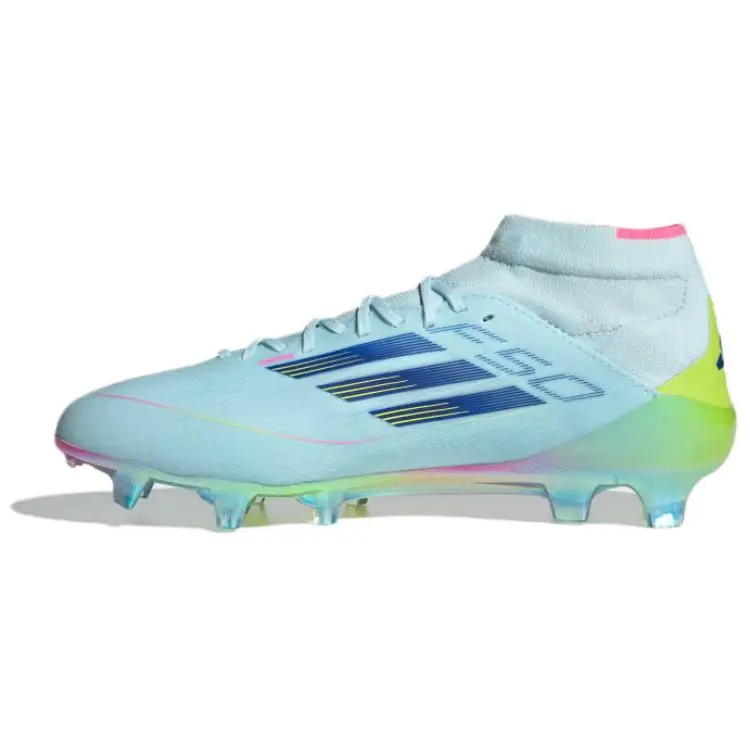 Adidas F50 ELITE FG Firm Ground Artificial Turf Slip Resistant Abrasion Resistant Soccer Shoes Unisex Blue