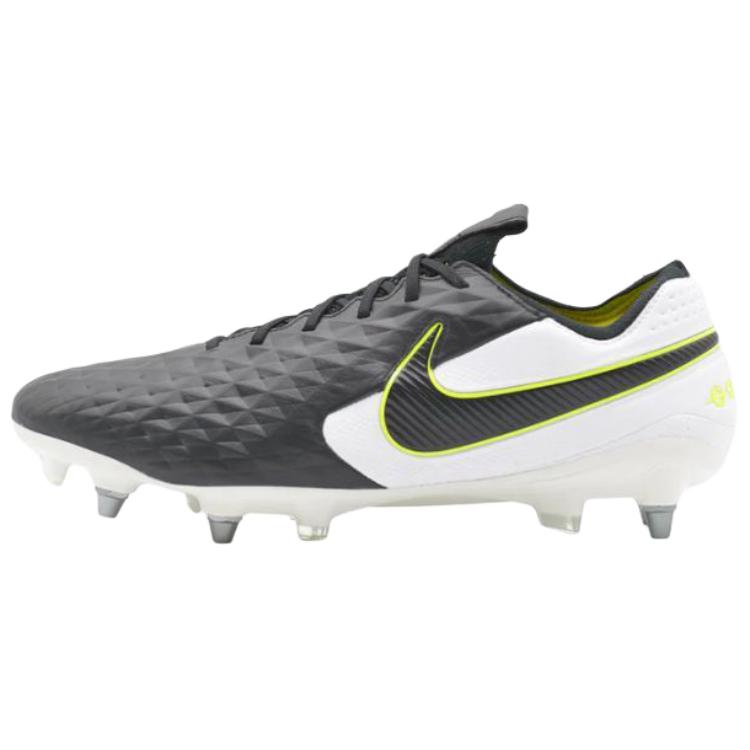 Nike Tiempo Legend 8 Elite Slip Resistant Abrasion Resistant Soccer Shoes Men’s White Black
