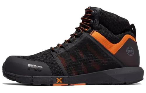 Timberland Radius Casual Shoes Men's High Top Black/Orange