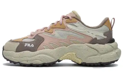 FILA Fern Low top Casual Shoes Women's Yellow Brown Pink