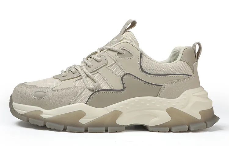 JEEP SPIRIT Abrasion Resistant Cushioning, Lightweight, Height Increasing Low top Casual Shoes Men's Tibetan Antelope