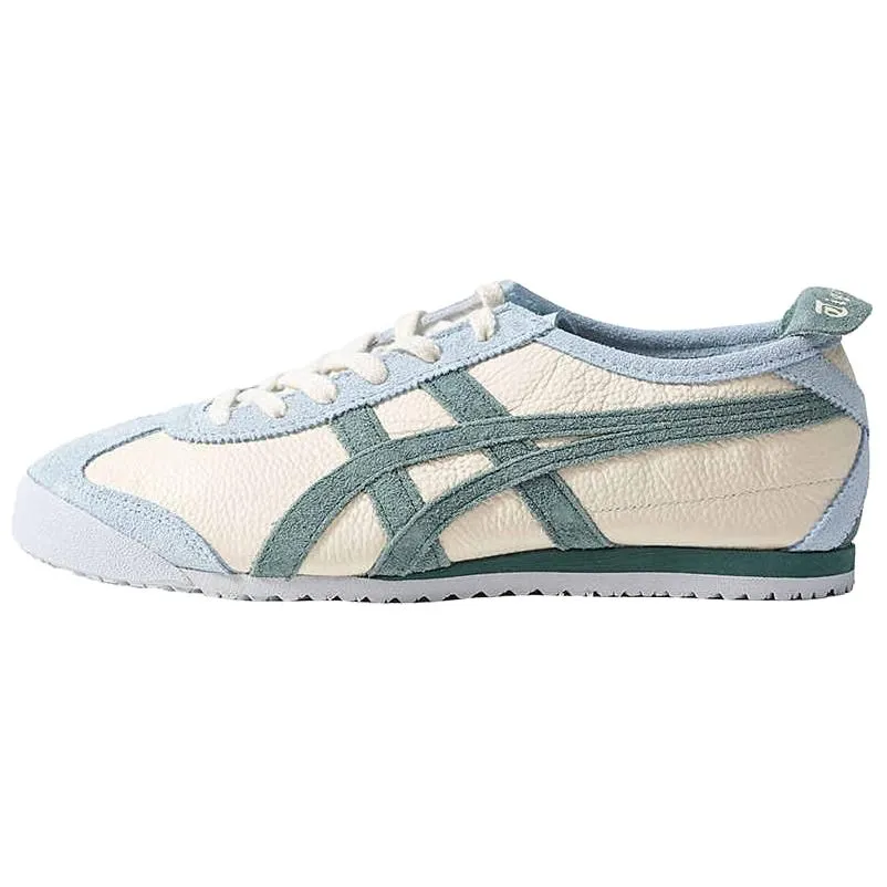 Onitsuka Tiger MEXICO 66 Slip Resistant Abrasion Resistant Low top Casual Shoes Women's Beige Green Blue