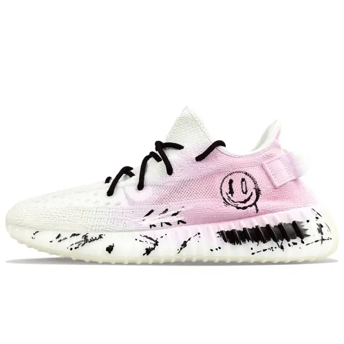 Adidas Originals Yeezy Boost 350 V2 Abrasion Resistant Abrasion Resistant Low top Casual Shoes Unisex White