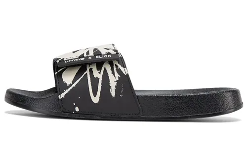 Li Ning Slide Slippers Women's Standard Black/Standard White