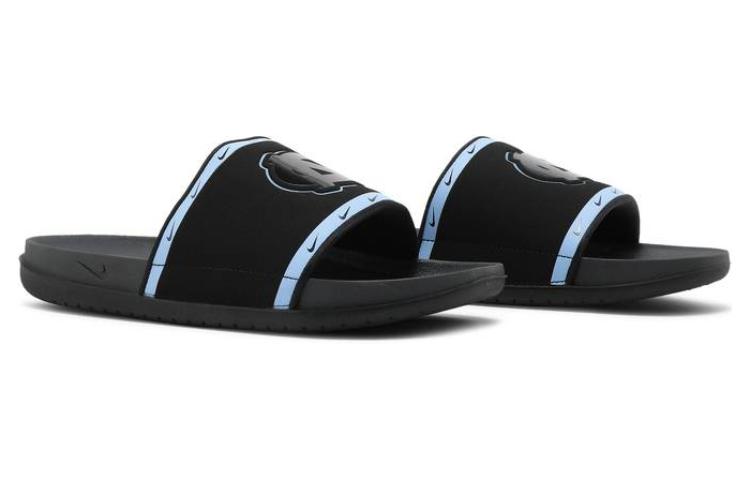 Мужские шлепанцы Nike Offcourt "UNC" (черно-синие) — Чёрный / синий — фото 3