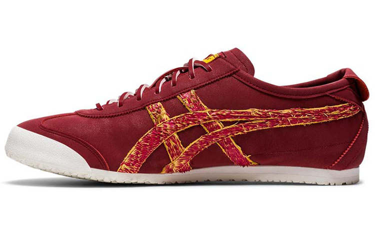 Кеды Onitsuka Tiger MEXICO 66 (бордово-золотые)