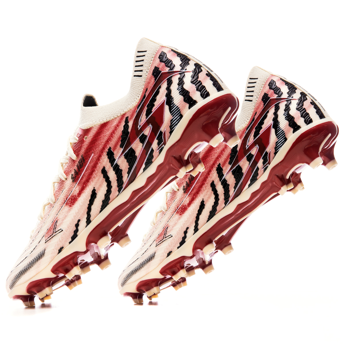 Saibi MG Rubber Short Studs TF Rubber Broken Studs Abrasion Resistant, Breathable, Lightweight Soccer Shoes Unisex