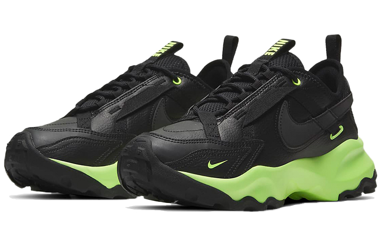 Женские кроссовки Nike TC 7900 (черно-зеленые) — фото 3