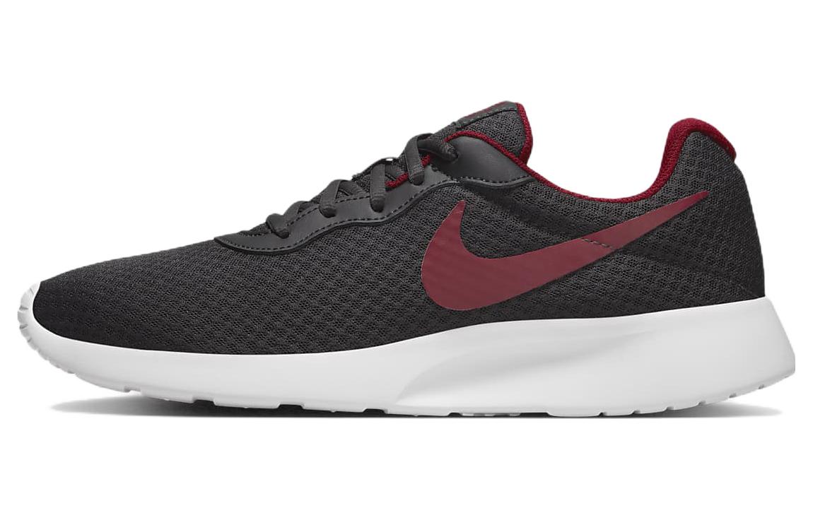 Nike Tanjun shock-absorbing, non-slip, wear-resistant, low-cut sports and casual shoes, black and red