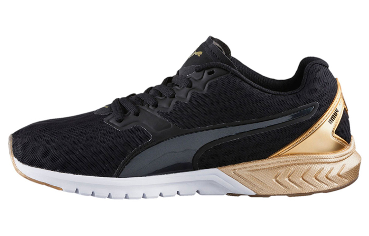 PUMA Ignite Casual Shoes Women's Low Top Black/Gold