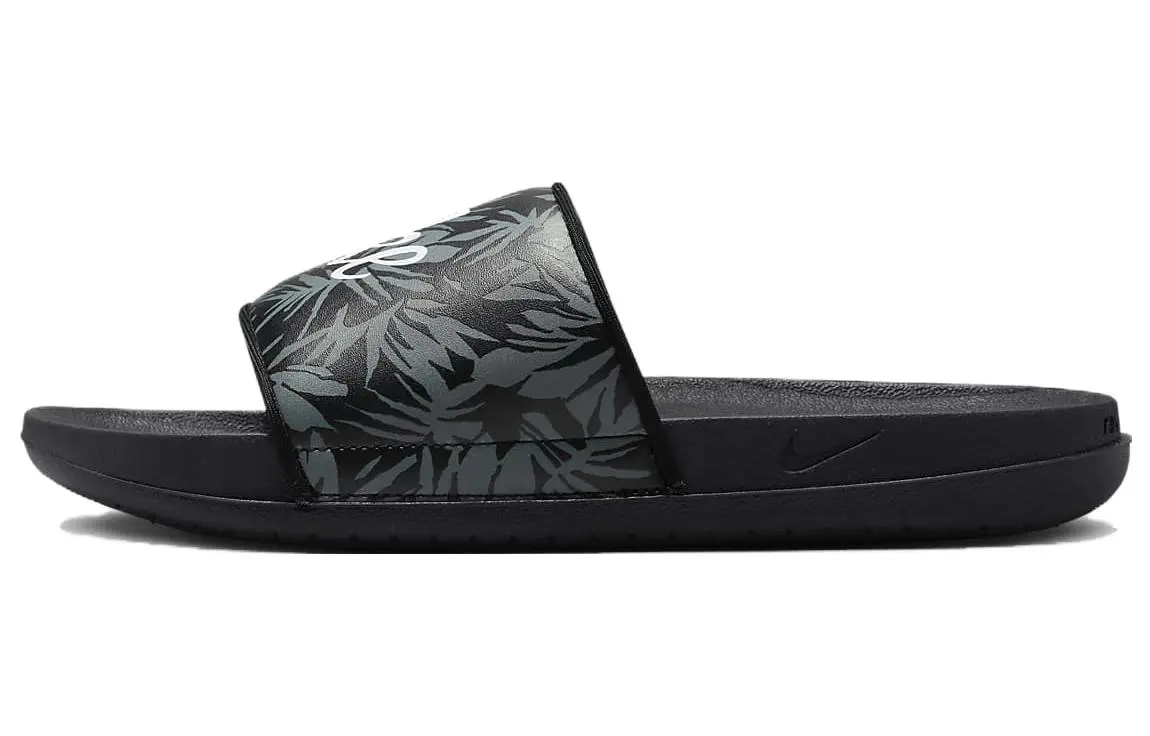 Nike Offcourt Tropical Leaf Print Black Slide