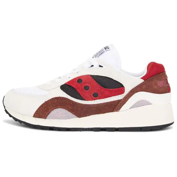 Saucony Shadow 6000 Slip Resistant Abrasion Resistant Low top Casual Shoes Men's White