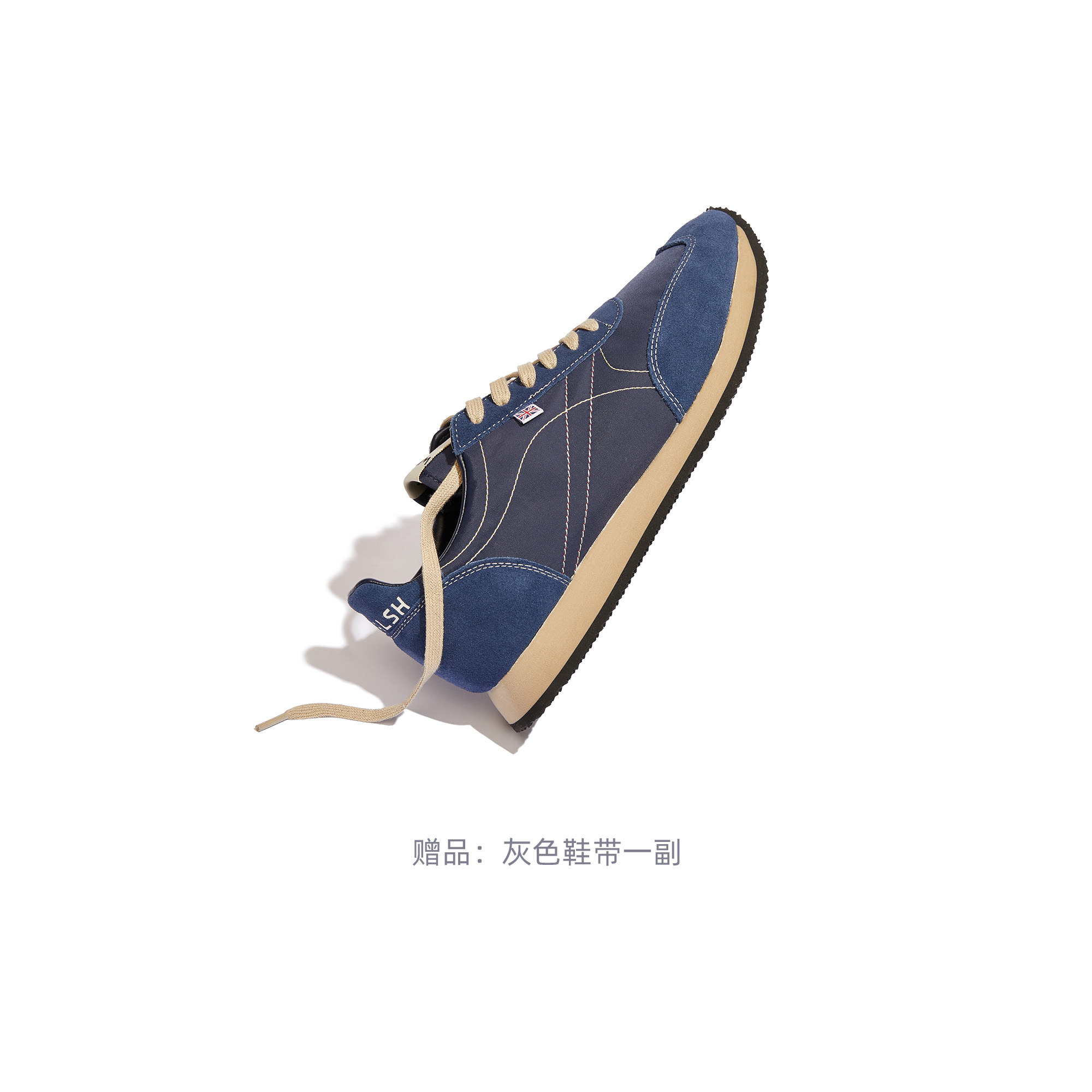 Norman Walsh Tdl Cow Leather, Textile Low top Casual Shoes Unisex Marine Blue