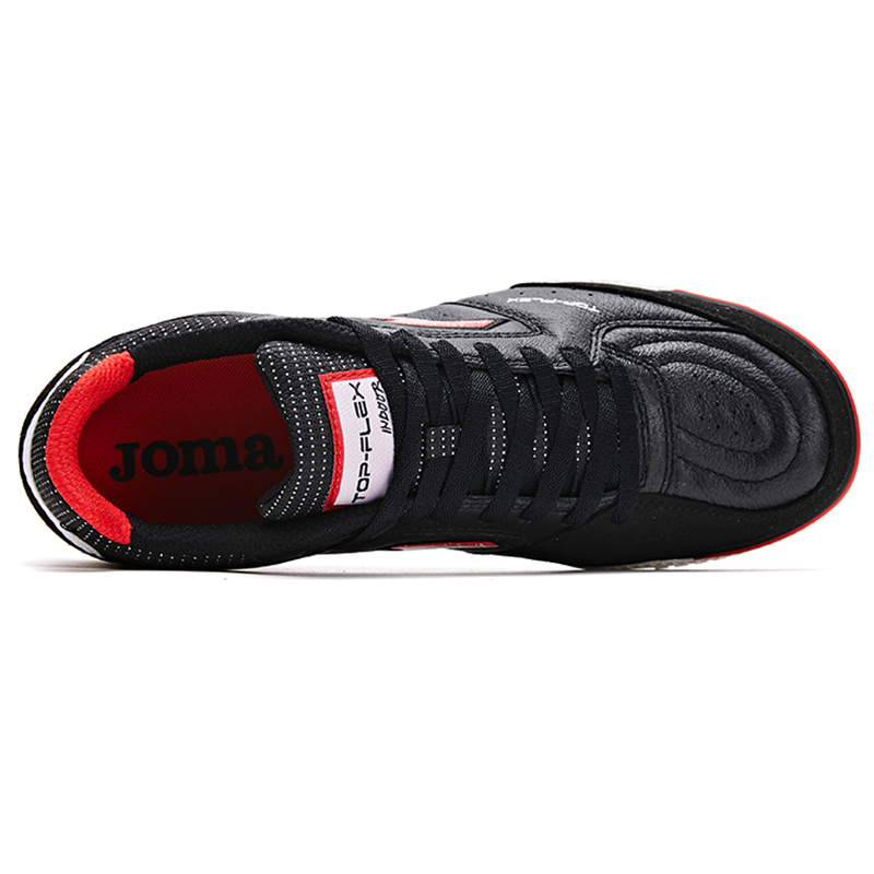 Joma IC/in Indoor Leather Five A Side Soccer Shoes Men’s Black Red