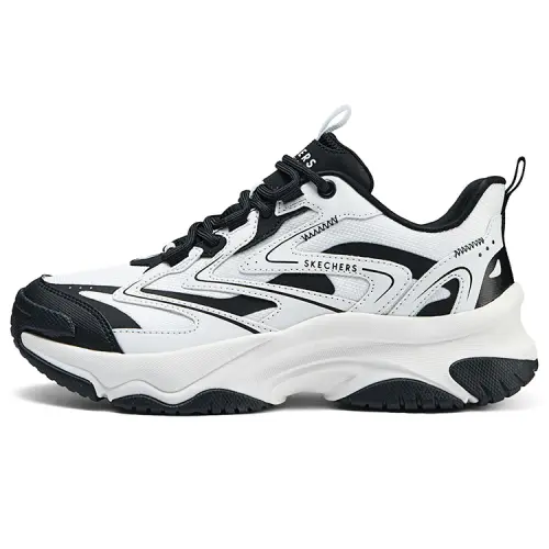 Skechers MOONHIKER Textile, Synthetic Leather Low top Casual Shoes Women's White Black