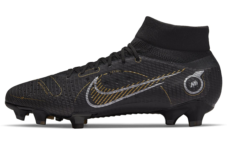 Nike Superfly 8 Mercurial 14 Pro FG hard court football boots black