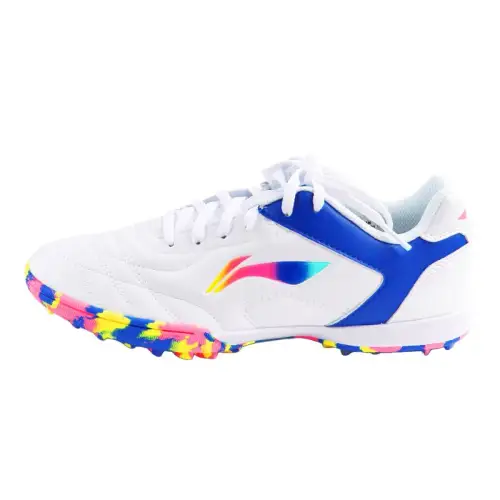 Li Ning Soccer Shoes Unisex Low Top Blue/Yellow/Pink