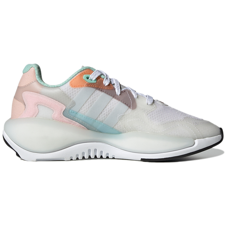Женские кроссовки adidas originals ZX Alkyne (бело-сине-розовые) — фото 2