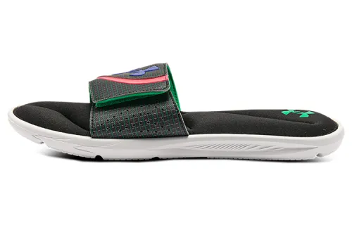 Under Armour Ignite 6 Graphic Strap Slide 'Black Cerise'