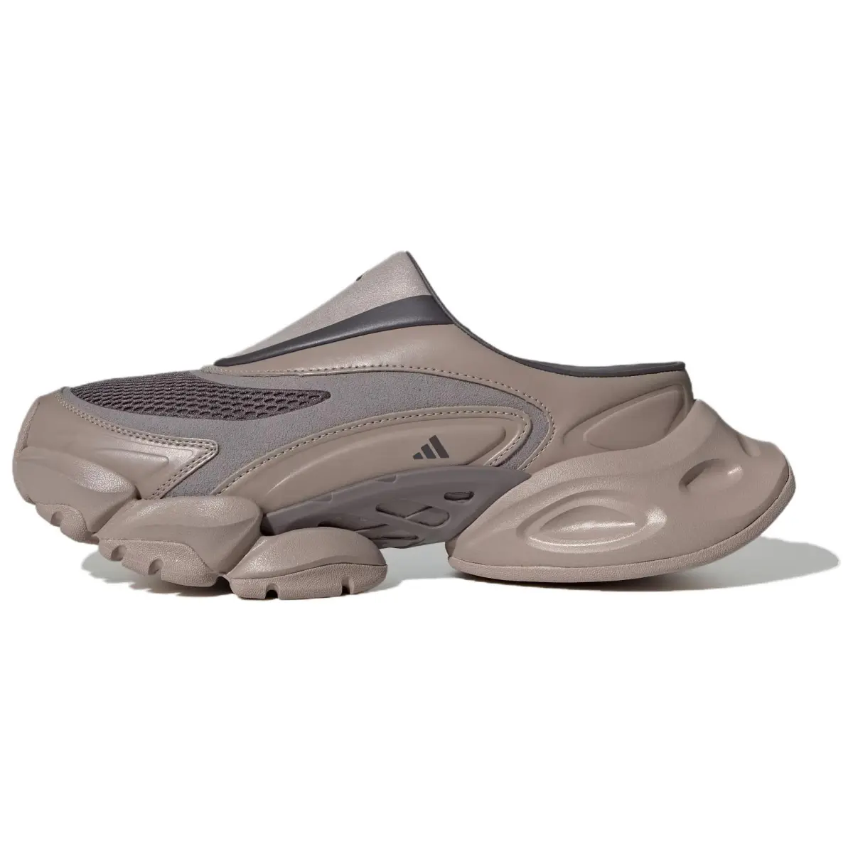 Adidas XLG Runner Mule No Special Function Closed Toe Slippers Unisex Gray Brown