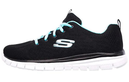 Skechers Graceful Casual Shoes Women's Low Top Black/Blue