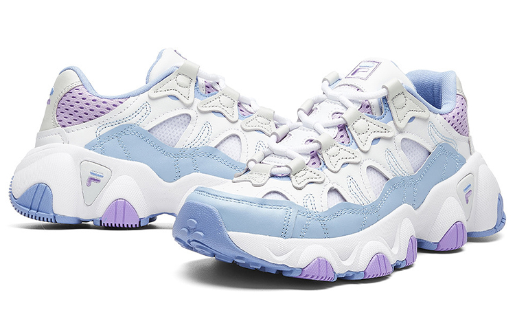 Женские кроссовки Fila Fusion Jagger (бело-фиолетовые) — фото 4