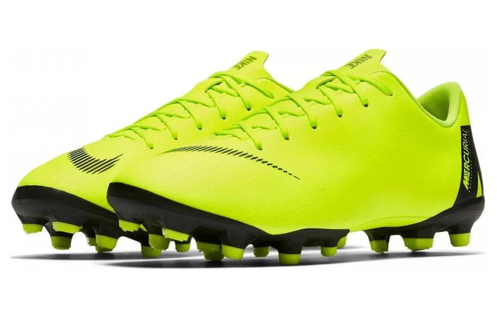 Мужские бутсы Nike Mercurial Vapor 12 Academy AG-R (салатовый) — 荧光绿 — фото 2