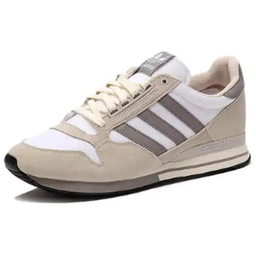 Adidas Originals ZX 500 Slip Resistant Abrasion Resistant Low top Casual Shoes Men's Beige
