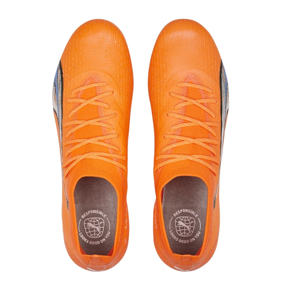 PUMA Ultra Ultimate SG Soft Ground Artificial Turf Soccer Shoes Men's Orange Black