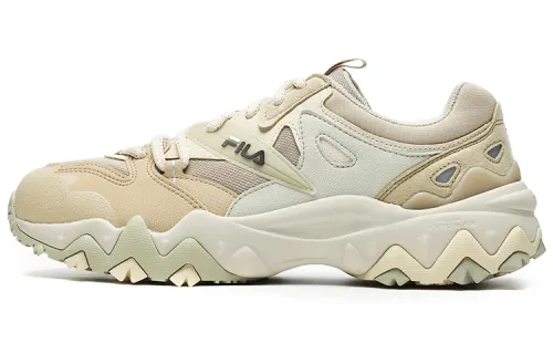 FILA Oakmont 2 Textile, Synthetic Leather, TPU Vintage Low top Casual Shoes Men's Sandy/Pelican Color