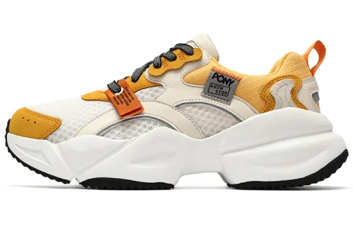 Pony NS501 Casual Shoes Unisex Low Top White/Saffron