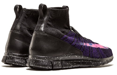 Мужские кроссовки Nike Free Flyknit CR7 C (черно-фиолетовые) — Чёрный / фиолетовый — фото 4