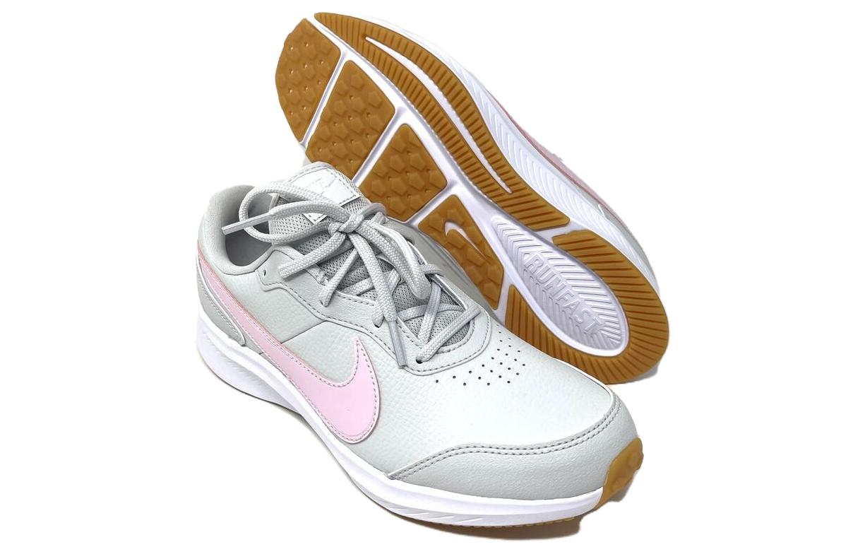 Женские кроссовки Nike Varsity Leather (серо-розовые) — фото 4