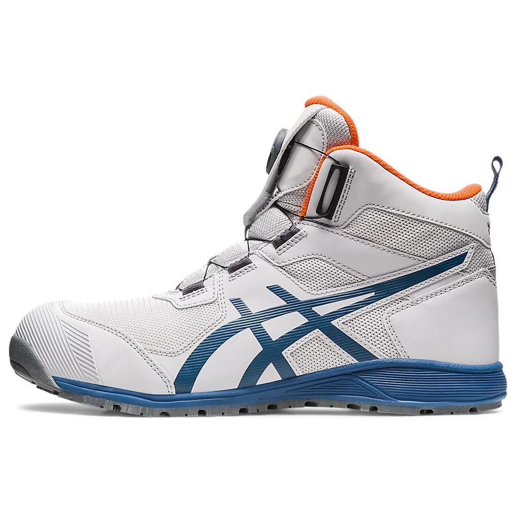 ASICS Winjob Abrasion Resistant Mid top Casual Shoes Men's White Blue