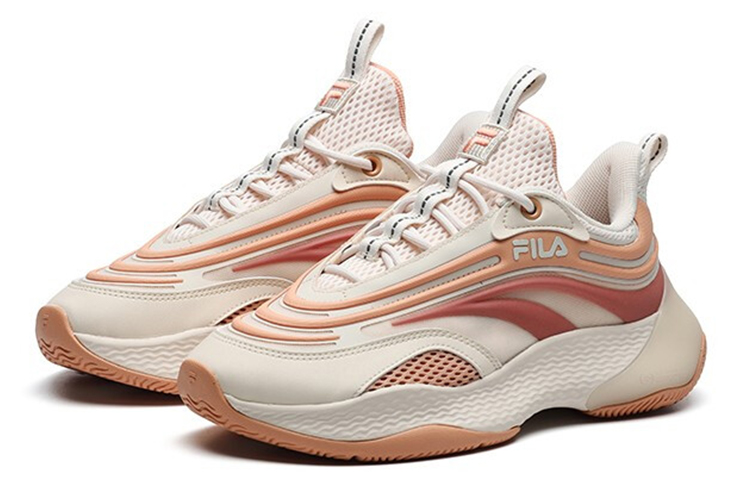 Кроссовки Fila Ray 1 (красные) — 陆朱色/蜜桃牛扎糖 — фото 3