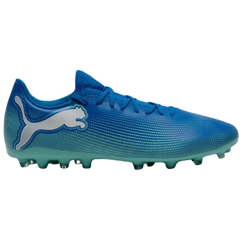 PUMA FUTURE 7 PLAY MG Multi Ground Artificial Turf Breathable Soccer Shoes Men’s Blue White